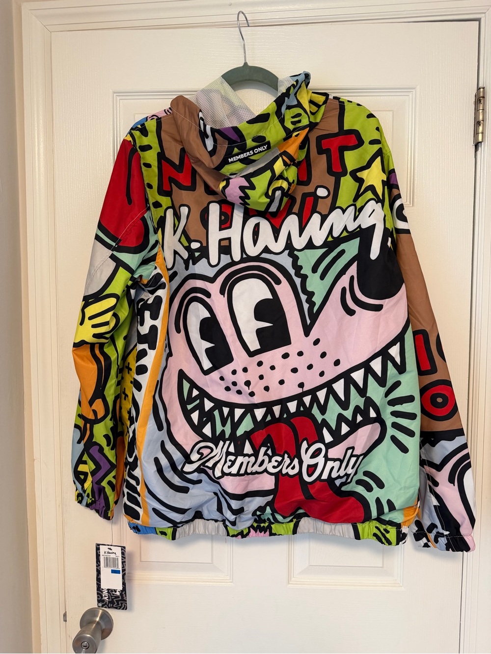 BRAND NEW WITH TAGS Men’s Members Only Jacket x Keith Haring Limited Edition - Picture 4 of 6